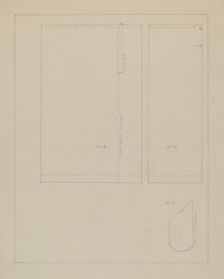Pattern for a Dress, 1935/1942. Creator: Bessie Forman