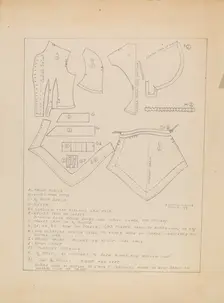Pattern for a Dress, c. 1936. Creator: Jean Peszel