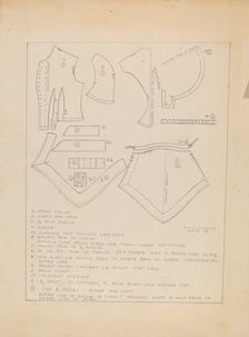 Pattern for a Dress, c. 1936. Creator: Jean Peszel