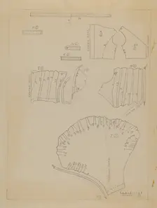 Pattern for Dress, c. 1936. Creator: Jean Peszel
