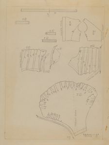 Pattern for Dress, c. 1936. Creator: Jean Peszel