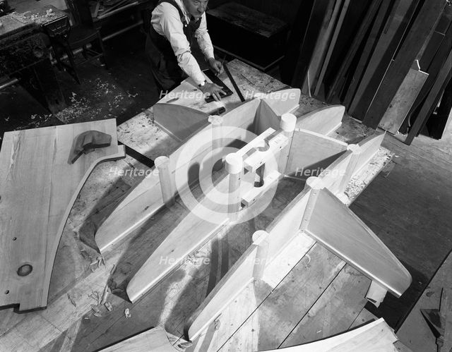 Pattern maker, Wombwell Foundry, South Yorkshire, 1963.  Creator: Michael Walters.