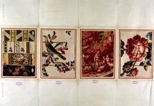 Patterned sample of the cotton fabric MPD of Avila, 18th century