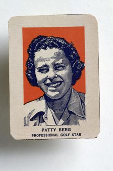 Patty Berg, cigarette card, c1950