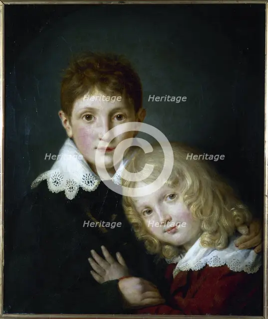 Paul (1804-1880) and Alfred (1810-1857) de Musset children, 1813. Creator: Unknown.