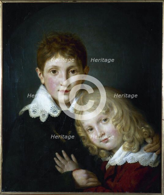 Paul (1804-1880) and Alfred (1810-1857) de Musset children, 1813. Creator: Unknown.