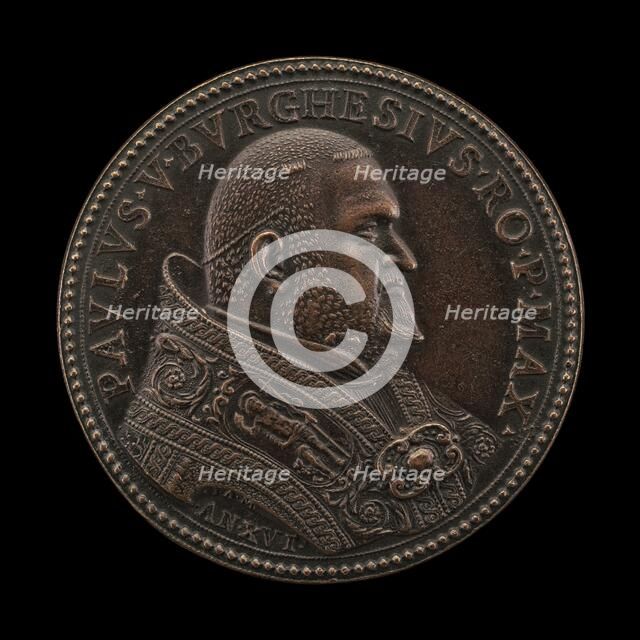Paul V (Camillo Borghese, 1552-1621), Pope 1605 [obverse], 1619. Creator: Giacomo Antonio Moro.
