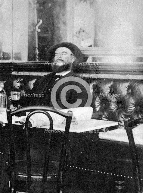 Paul Verlaine, French poet, 1891. Artist: Unknown