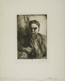 Paul Verlaine II, 1895. Creator: Anders Leonard Zorn