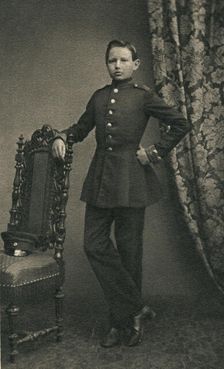 Paul von Hindenburg (1847-1934), as a cadet in Wahlstatt, 1860, (1930s)