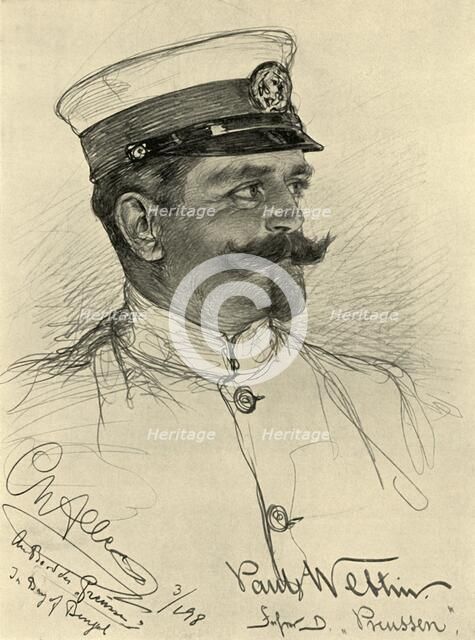 Paul Wettin - crew member on the 'Preussen', Bay of Bengal, 1898. Creator: Christian Wilhelm Allers.