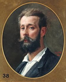 Paul Adolphe Rajon, Self Portrait, 1884. Creator: Paul Adolphe Rajon