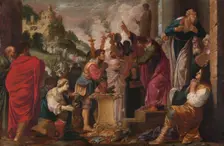 Paul and Barnabas at Lystra. Creator: Jacob Symonsz. Pynas