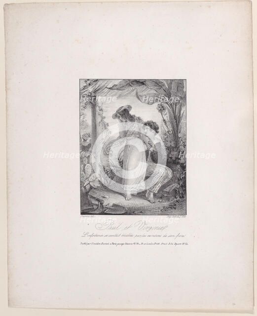 Paul and Virginia, 1805-27. Creator: F Noël.