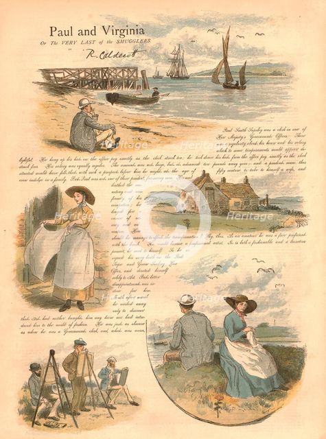 'Paul and Virginia or the very Last of the Smugglers', 1886.  Creator: Randolph Caldecott.