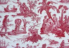 Paul and Virginie Furnishing Fabric, France, 1802. Creator: Oberkampf Manufactory