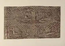 Paul and Virginie Furnishing Fabric, France, after 1818. Creator: Hartmann et Fils