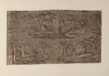 Paul and Virginie Furnishing Fabric, France, after 1818. Creator: Hartmann et Fils