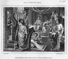 Paul Before Felix 18th century.Artist: DB Pyet