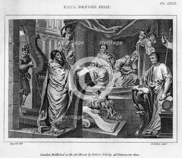 'Paul Before Felix', 18th century.Artist: DB Pyet