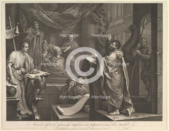 Paul Before Felix, February 5, 1752. Creator: Luke Sullivan.