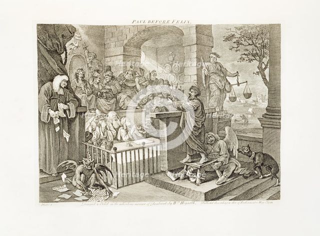 Paul before Felix, Plate I, 1751. Creator: William Hogarth.