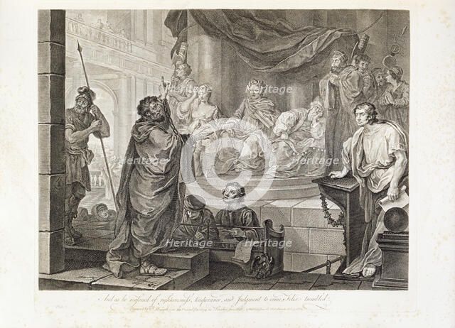 Paul before Felix, Plate II, 1752.   Artist: William Hogarth