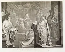 Paul before Felix, Plate III, (mid 18th century?) Creator: William Hogarth