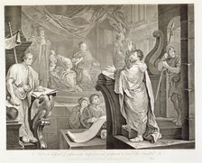 Paul before Felix, Plate III, (mid 18th century?) Creator: William Hogarth