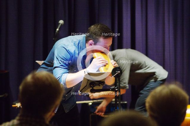 Paul Booth, Watermill Jazz Club, Dorking, Surrey, September 2015. Artist: Brian O'Connor.