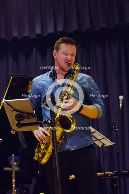 Paul Booth, Watermill Jazz Club, Dorking, Surrey, September 2015. Artists: Brian O'Connor, Paul Booth.