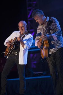 Paul Brown and Larry Carlton, 2013. Artist: Alan John Ainsworth