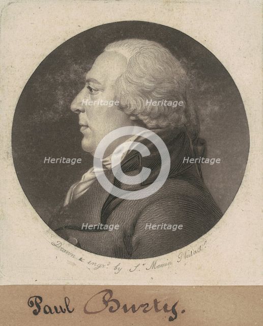 Paul Busti, 1807. Creator: Charles Balthazar Julien Févret de Saint-Mémin.