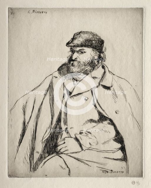 Paul Cézanne, 1874. Creator: Camille Pissarro (French, 1830-1903).