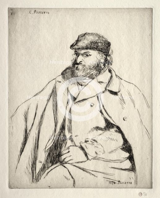 Paul Cézanne, 1874. Creator: Camille Pissarro (French, 1830-1903).