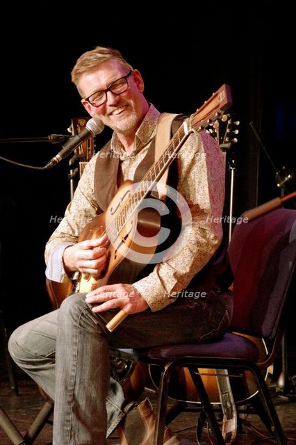 Paul Cowley with The Gogoville Blues Stars, Crawley Blues Club, Hawth, West Sussex, 18 Oct 2019. Creator: Brian O'Connor.
