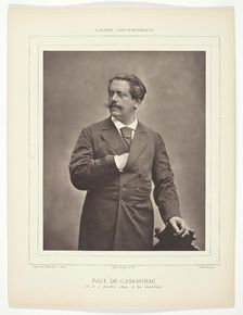 Paul de Cassagnac (French writer and political journalist, 1842-1904), 1876/79. Creator: C. Klary