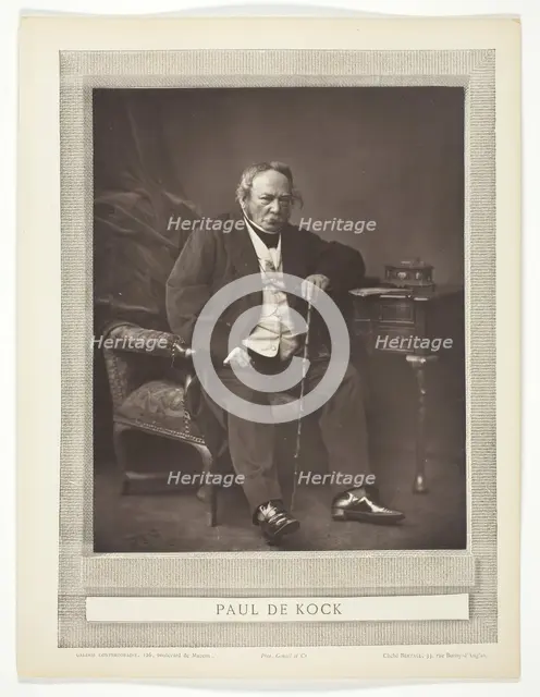 Paul De Kock, 1875/77. Creator: Bertall.