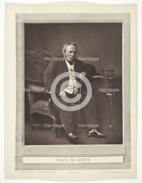 Paul De Kock, 1875/77. Creator: Bertall.