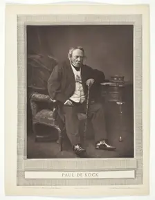 Paul De Kock, 1875/77. Creator: Bertall