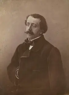 Paul de Saint-Victor, littérateur, negative 1855-1859; print 1870-1879. Creator: Nadar