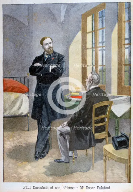Paul Déroulède and his defender Oscar Falateuf, 1899.  Artist: Oswaldo Tofani