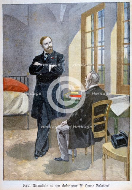 Paul Déroulède and his defender Oscar Falateuf, 1899.  Artist: Oswaldo Tofani