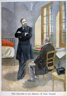 Paul Déroulède and his defender Oscar Falateuf, 1899. Artist: Oswaldo Tofani