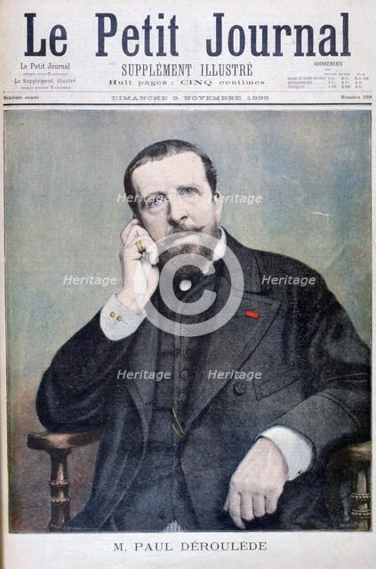 Paul Déroulède, French author and politician, 1895. Creators: Unknown, F Meaulle.