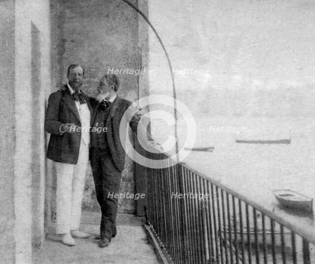 Paul Deroulede, French author and politician and Jean Mounet-Sully, French actor, 1899. Artist: Unknown