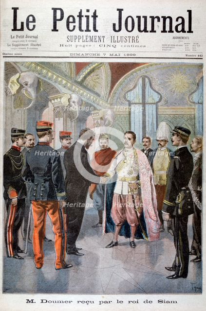 Paul Doumer, Governor General of Indochina, Received by the King of Siam in Bangkok, 1899. Artist: Oswaldo Tofani