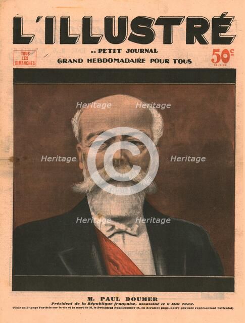 Paul Doumer, President of the French Republic, assassinated on 6 May 1932.  Creator: Unknown.