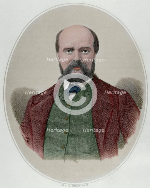 Paul Feval (1816-1887), French novelist and dramatist, 19th century. Creator: Jacques Francois Gauderique Llanta.