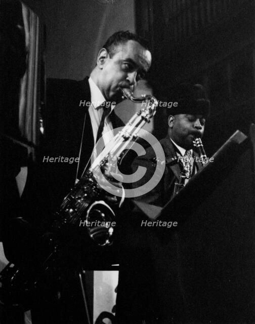 Paul Gonsalves and Lawrence Brown, rehearsal for a Sacred Concert, Cambridge, 1967. Creator: Brian Foskett.